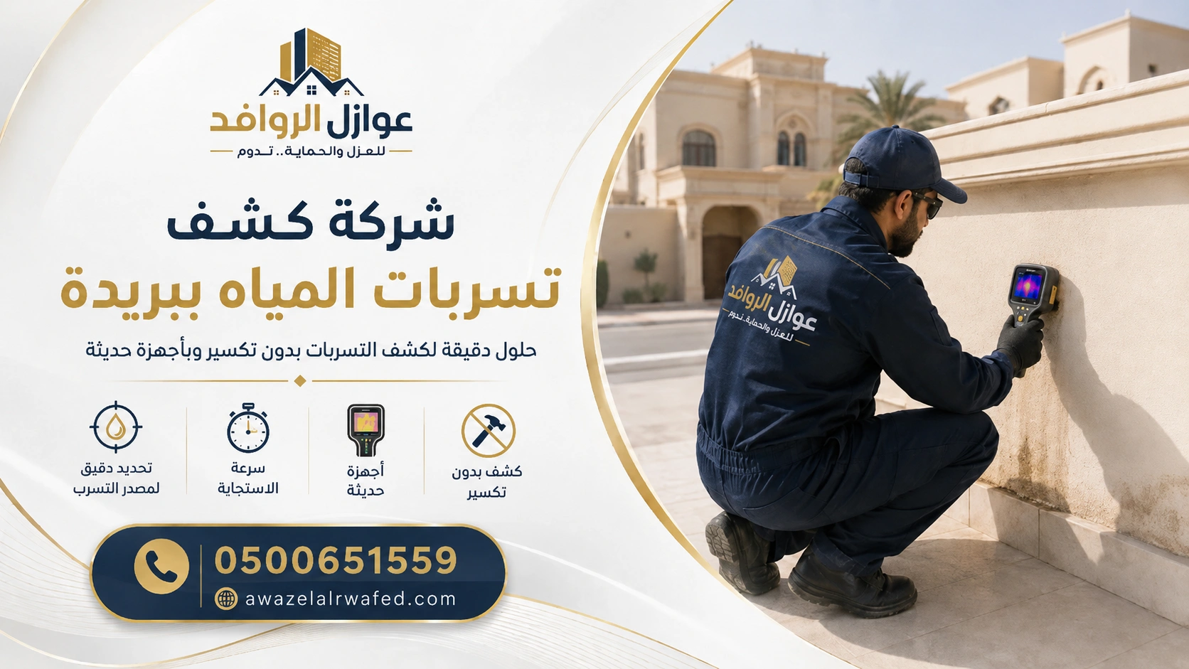 شركة كشف تسربات المياه ببريدة