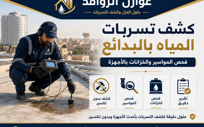 كشف تسربات المياه بالبدائع | حل فوري بدون تكسير